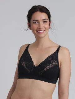 Dámská nevyztužená krajková podprsenka model 22005292 BRA  černá - Playtex