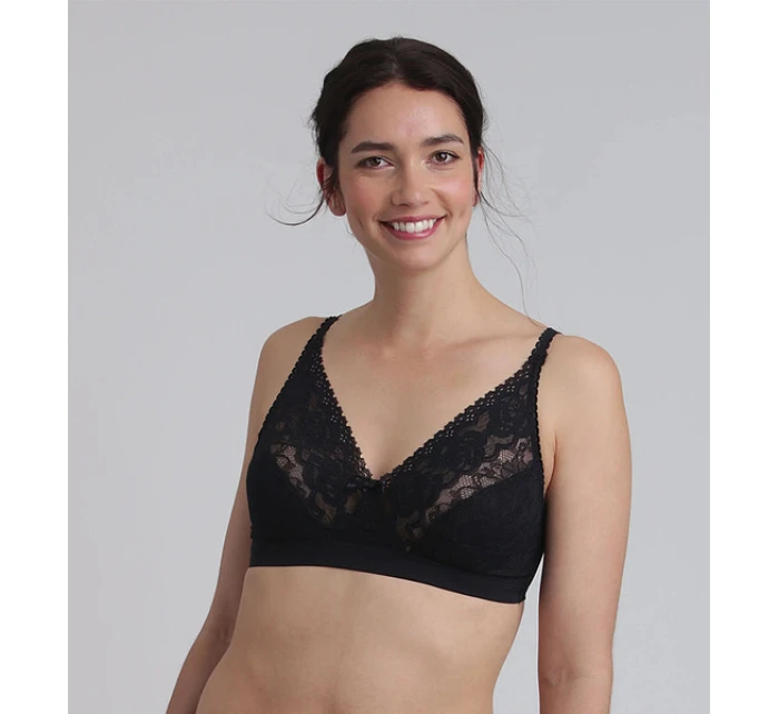 Dámska čipkovaná podprsenka PLAYTEX WIREFREE BRA - PLAYTEX - čierna