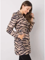 Dámsky kabát EM PL 22215 55 čierny a béžový