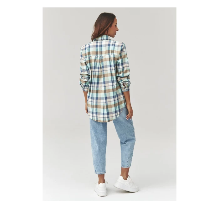 Košeľa s dlhým rukávom model 223228 Makadamia