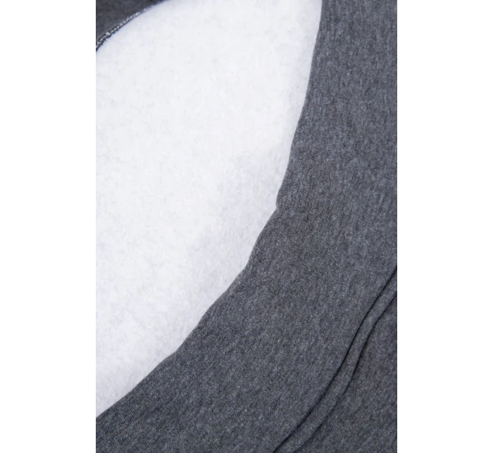 Zateplená mikina s kapucňou v grafitovej farbe Zateplená mikina s kapucňou v grafitovej farbe