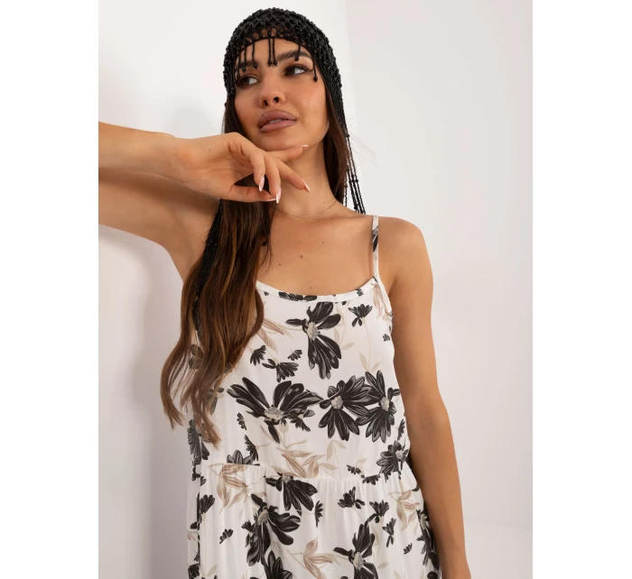 Šaty DHJ SK 7772.25 biela a čierna