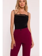 Kalhoty s  bordó model 21319171 - STYLOVE