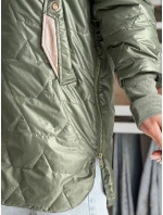 Dámská prošívaná přechodová bunda zelená Dstreet model 21984338 - FashionStreet