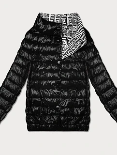 Lehce zateplená oboustranná bunda do boků Goodlookin black (P21-7213/7212-1)