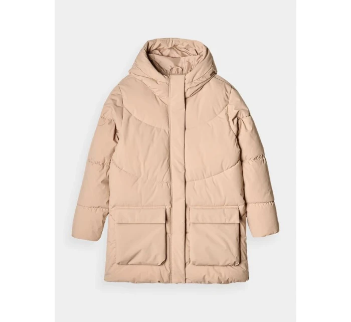 Dámska zimná páperová bunda so syntetickou podšívkou 4F 4FWAW24TDJAF474-83S