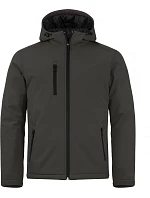 Padded Hooded Softshell Men Pánská zateplená softshellová bunda s kapucí model 22454907 dark grey - Clique Padded Hooded Softshell Men Pánská zateplená softshellová bunda s kapucí model 22454907 dark grey - Clique