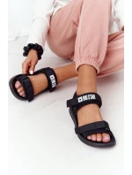 Dámské Sportovní Sandály Big Star model 21556525 Černé - Big Star Shoes Dámské Sportovní Sandály Big Star model 21556525 Černé - Big Star Shoes