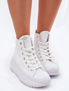 Vysoké Dámské Tenisky model 21694008 Bílé - Lee Cooper
