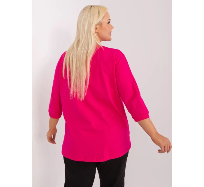 Bluzka RV BZ model 19465512 fuksjowy - FPrice Bluzka RV BZ model 19465512 fuksjowy - FPrice