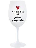 MY PARTNER MÁ PRIMA PARTNERA - pohár na biele víno 350 ml MY PARTNER MÁ PRIMA PARTNERA - pohár na biele víno 350 ml