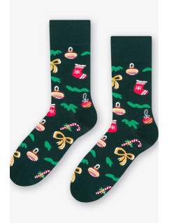 Dámske vzorované vianočné ponožky 078