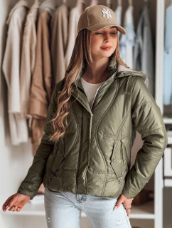 Dámská přechodná prošívaná bunda zelená Dstreet model 21986676 - FashionStreet