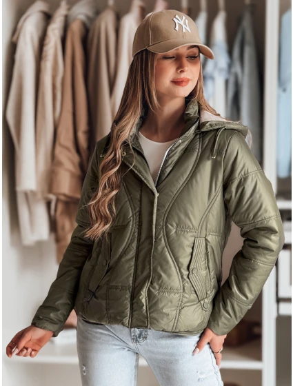 Dámska prechodná prešívaná bunda MARISSIA zelená FashionStreet TY4852