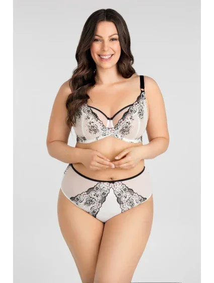 Měkká dámská podprsenka soft K model 20122435 Black & White - Gorsenia