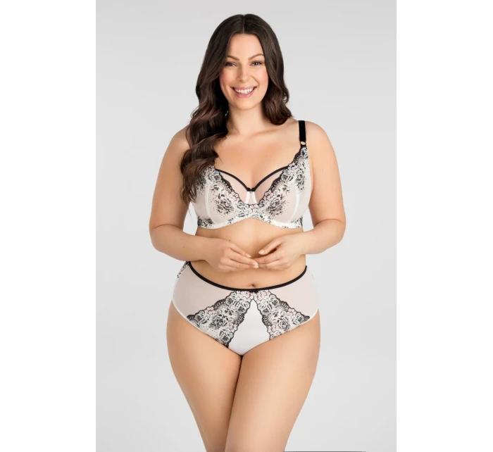 Měkká dámská podprsenka soft K model 20122435 Black & White - Gorsenia
