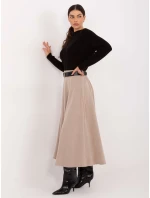 Spódnica IT SD model 21793739 beżowy - FPrice Spódnica IT SD model 21793739 beżowy - FPrice