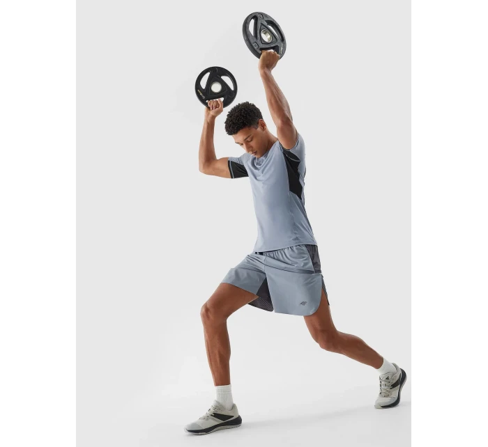 Pánské sportovní rychleschnoucí šortky 4F - šedé