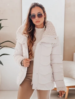 WARMMISS dámska prešívaná zimná bunda s kapucňou biela FashionStreet TY4922