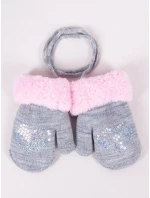 Dívčí rukavice YO! flitry model 18918583 - Yoclub Dívčí rukavice YO! flitry model 18918583 - Yoclub