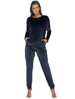 Talianska móda Juga long length sp. farba: tmavomodrá