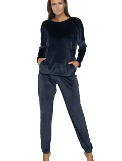 Talianska móda Juga long length sp. farba: tmavomodrá