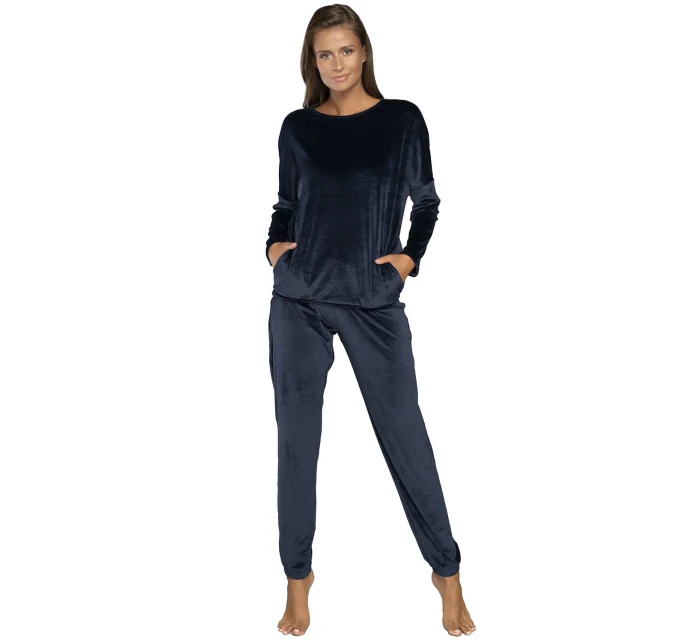 Talianska móda Juga long length sp. farba: tmavomodrá