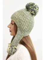 Dámská čepice s ušima Emma K343 žlutá