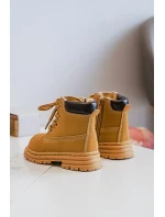 Dziecięce Botki Trapery Na Suwak Camel Bansi