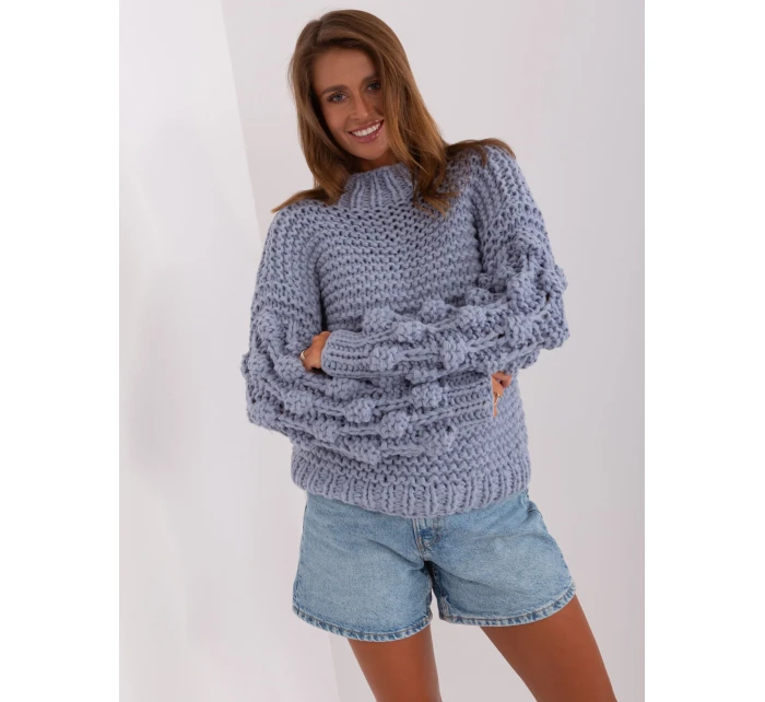 Sweter AT SW model 18895514 szaro niebieski - FPrice