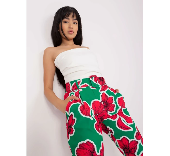 Spodnie DHJ SP model 18650848 zielony - FPrice Spodnie DHJ SP model 18650848 zielony - FPrice