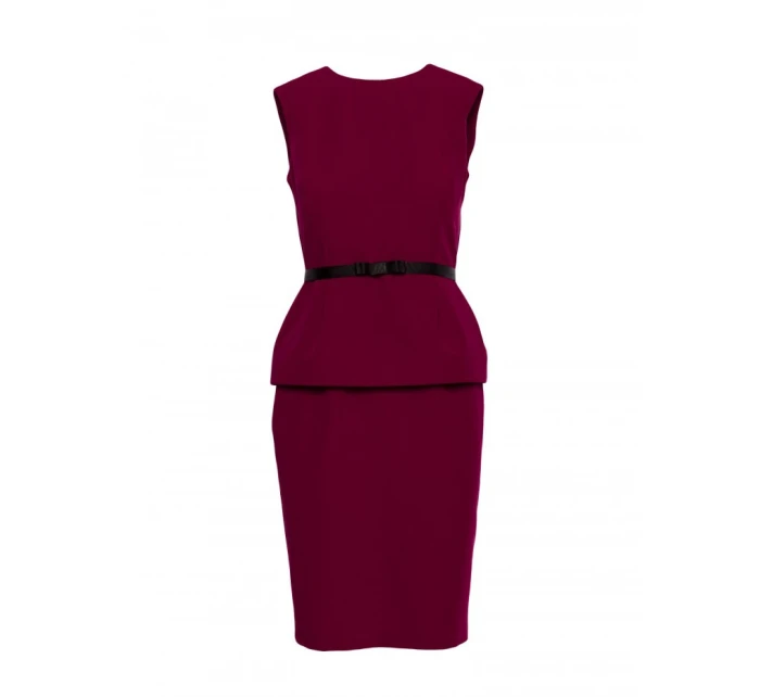 šaty bordó model 21470760 - STYLOVE šaty bordó model 21470760 - STYLOVE