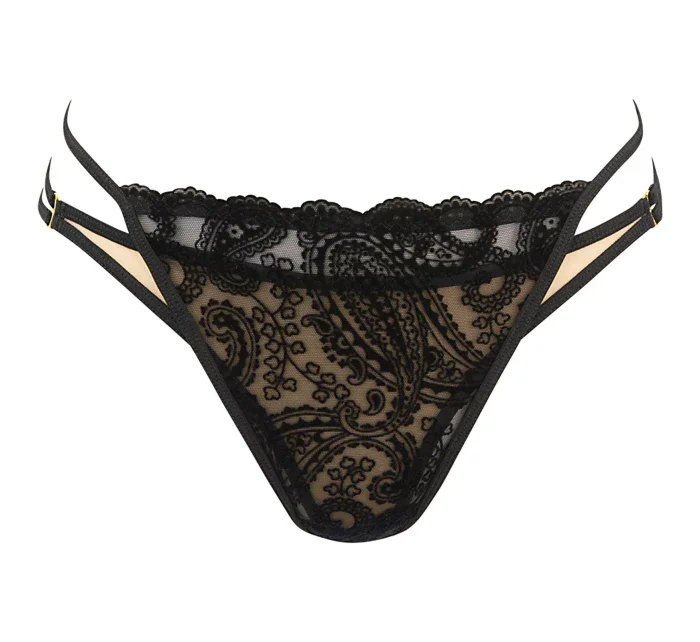 Sexy tangá V-10068 čierna - Axami