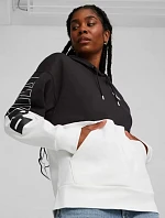 Dámska mikina 676023 01 Black with white - Puma