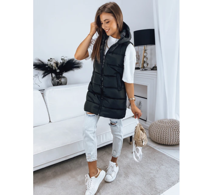 Dámská prošívaná vesta černá Dstreet model 21966262 - FashionStreet Dámská prošívaná vesta černá Dstreet model 21966262 - FashionStreet