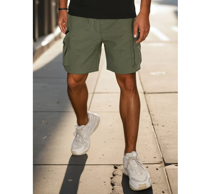 Pánské látkové bojové šortky zelené Dstreet model 21988614 - FashionStreet