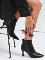 Dámské kozačky na podpatku černé Dstreet model 21993538 - FashionStreet