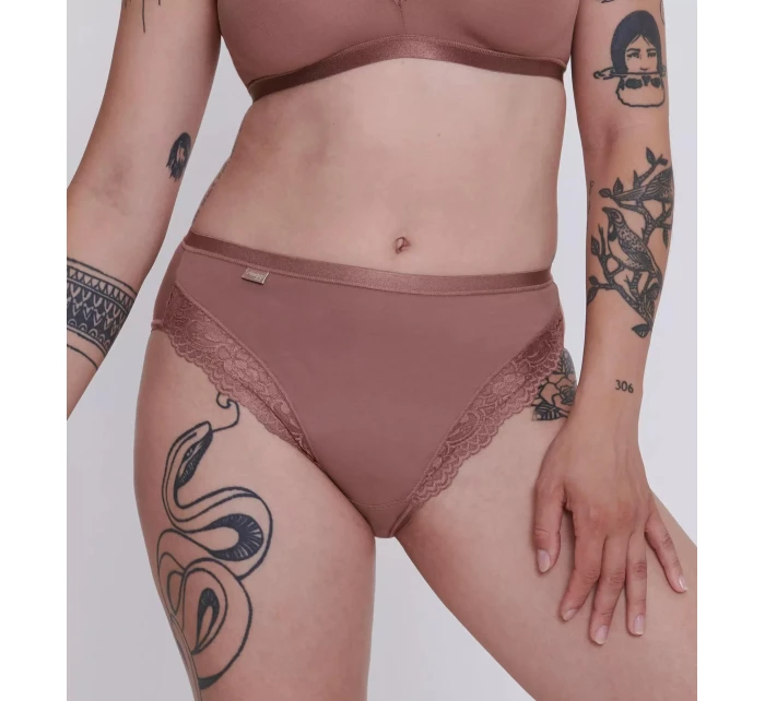 Dámske nohavičky Romance Tai - BROWN - hnedá 1141 - SLOGGI Dámske nohavičky Romance Tai - BROWN - hnedá 1141 - SLOGGI