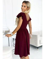 Sukienka z dekoltem i krótkim model 18799748 - numoco Sukienka z dekoltem i krótkim model 18799748 - numoco