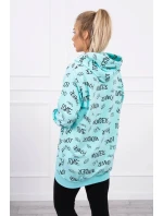 Mikina s mätovým nápisom Mikina s mätovým nápisom