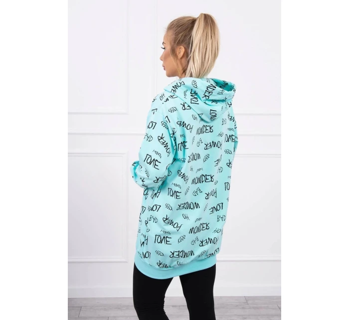 Mikina s mätovým nápisom Mikina s mätovým nápisom