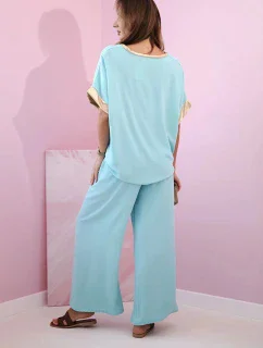 Viskózová súprava so zlatým lemovaním mincovne