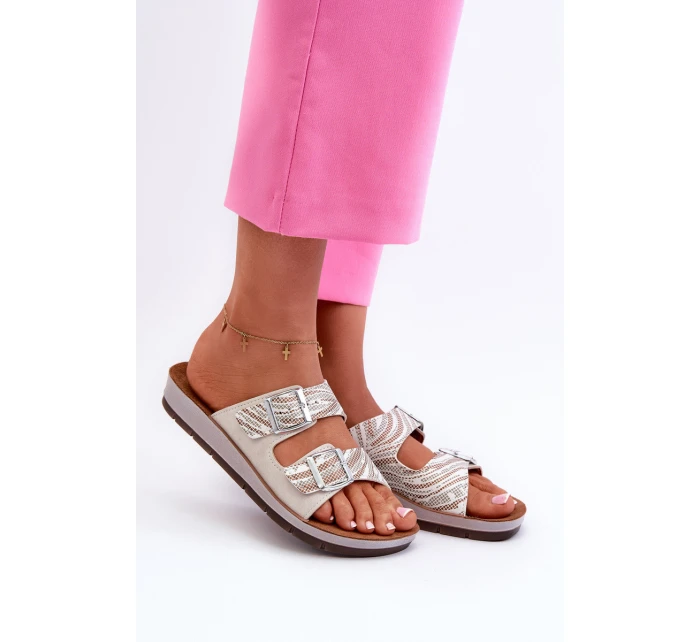 Pohodlné Dámské Žabky S  Béžové model 21664595 - Inblu