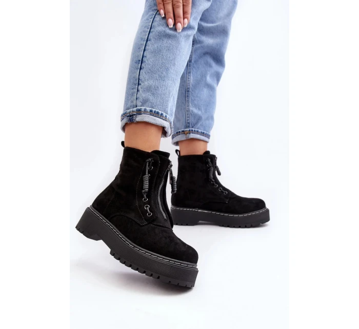 Dámske členkové topánky M532-1 model 190537 Black - ERYNN