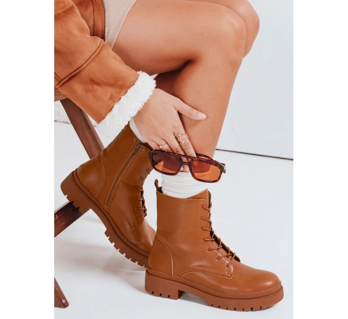 Dámské kozačky camel Dstreet model 21981393 - FashionStreet
