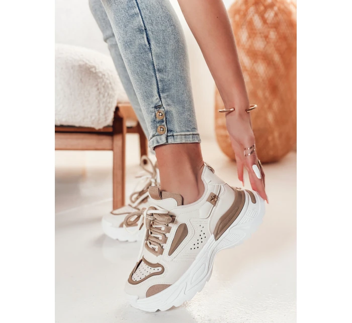 CELESTIC dámske tenisky na platforme béžové FashionStreet ZY0818