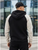 Pánská základní mikina s kapucí s a černými pruhy Dstreet model 21986006 - FashionStreet Pánská základní mikina s kapucí s a černými pruhy Dstreet model 21986006 - FashionStreet