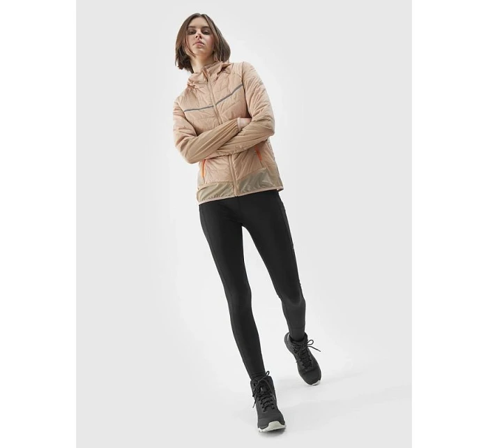 Recyklovaná dámska trekingová bunda Primaloft black insulation eco 4F 4FWSS24TDJAF383-83S