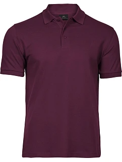 TJ Pánské luxusní těžké strečové piqué polo 18. wine model 22501007 - Tee Jays