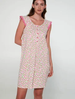 Noční košile s knoflíkovou légou model 19697242 - Vamp